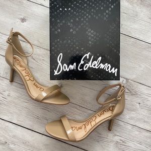 NEW SAM EDELMAN TAN SANDAL HEELS